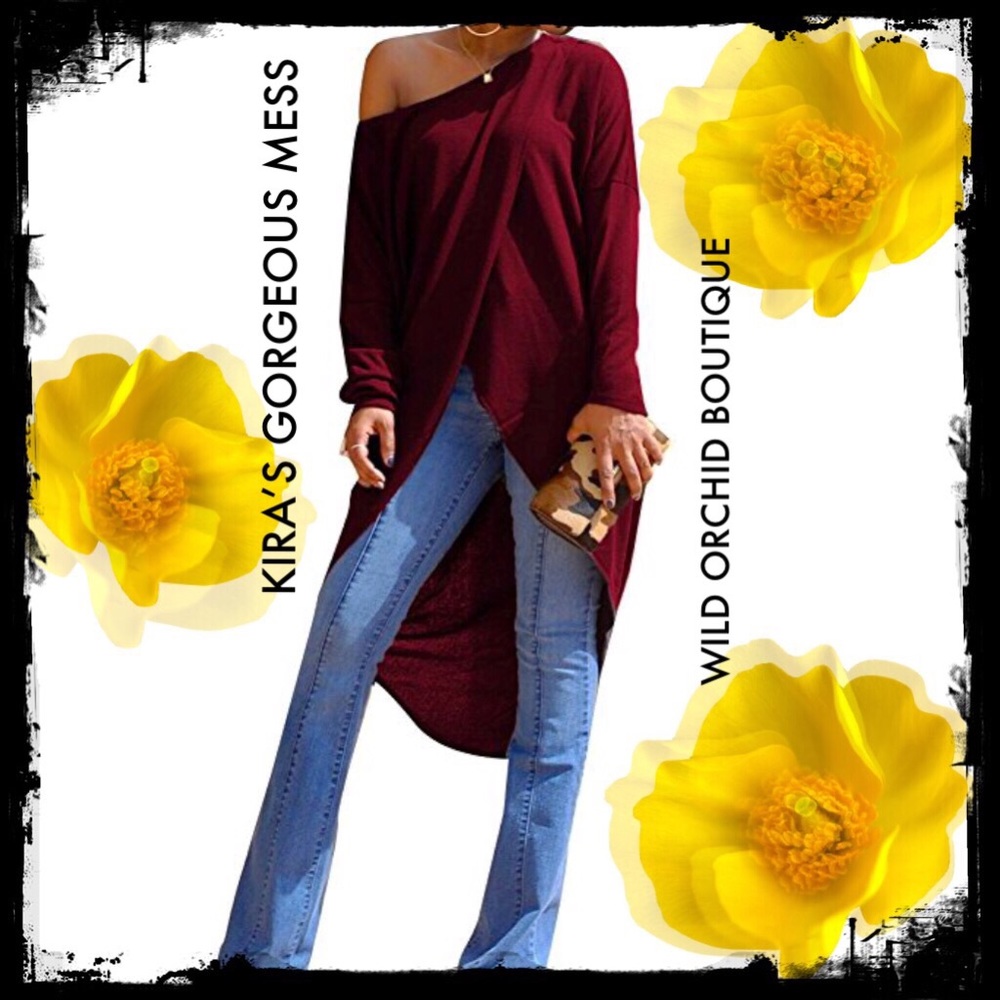 ✨BNWT OFF SHOULDER MAXI LONG SLEEVE TOP✨SEXY✨